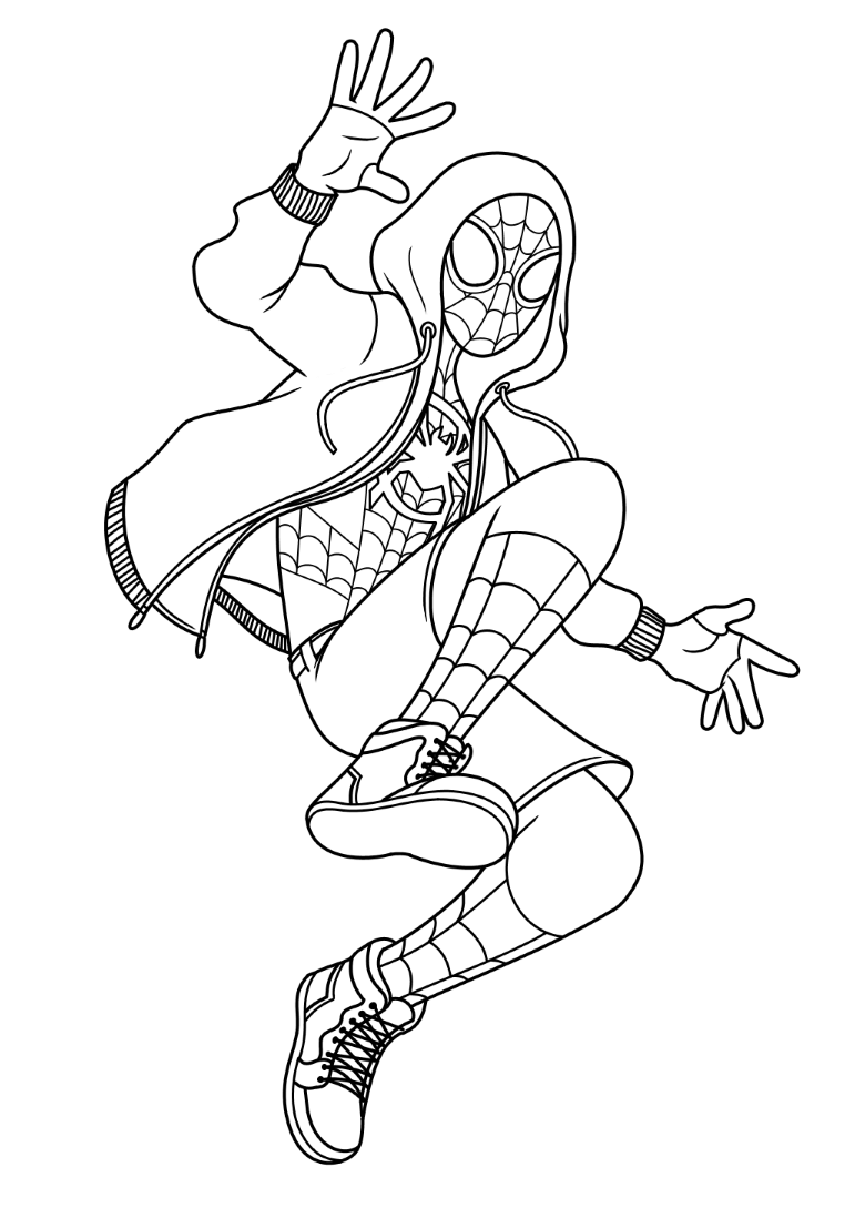 10 Miles Spiderman Coloring Pages Printable Bratz Coloring