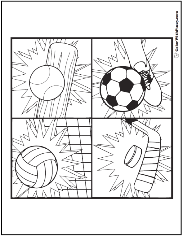 121 Sports Coloring Sheets Customize And Print PDF