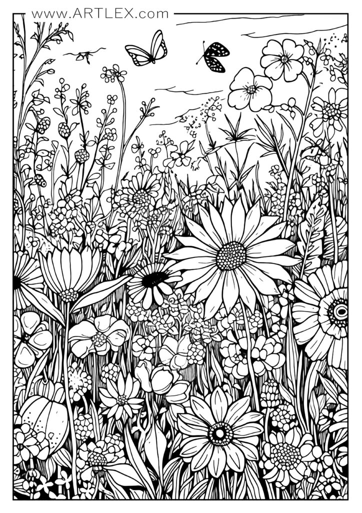 13 Best Flower Coloring Pages Free Printable Artlex 13 Best Flower Coloring Pages Free Printable Artlex