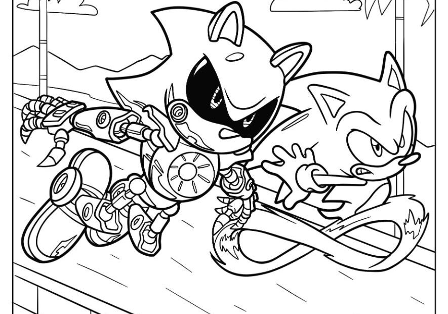 24 Metal Sonic Coloring Pages Free PDF Printables Coloring Pages