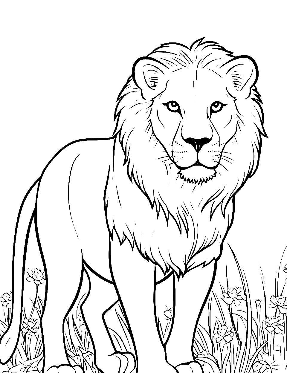 25 Lion Coloring Pages Free Printable Sheets Lion Coloring Pages 