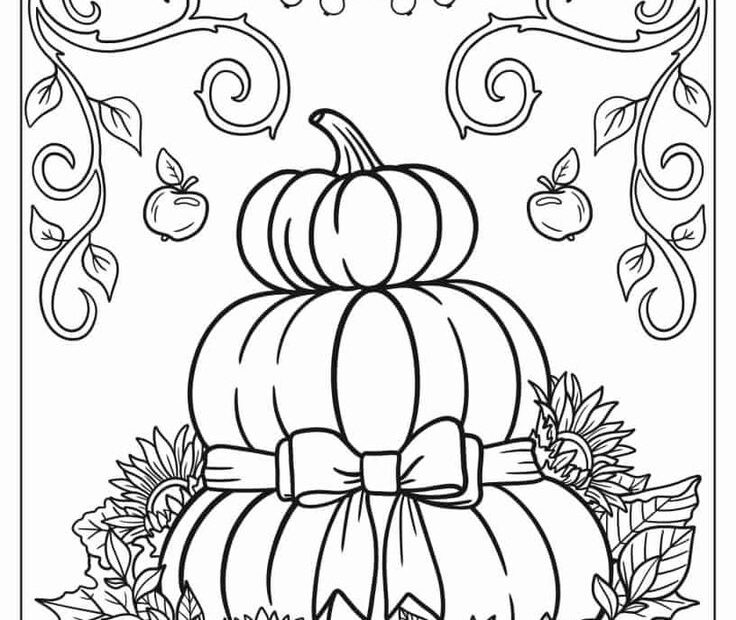48 Autumn Fall Coloring Pages Free PDF Printables Fall Coloring