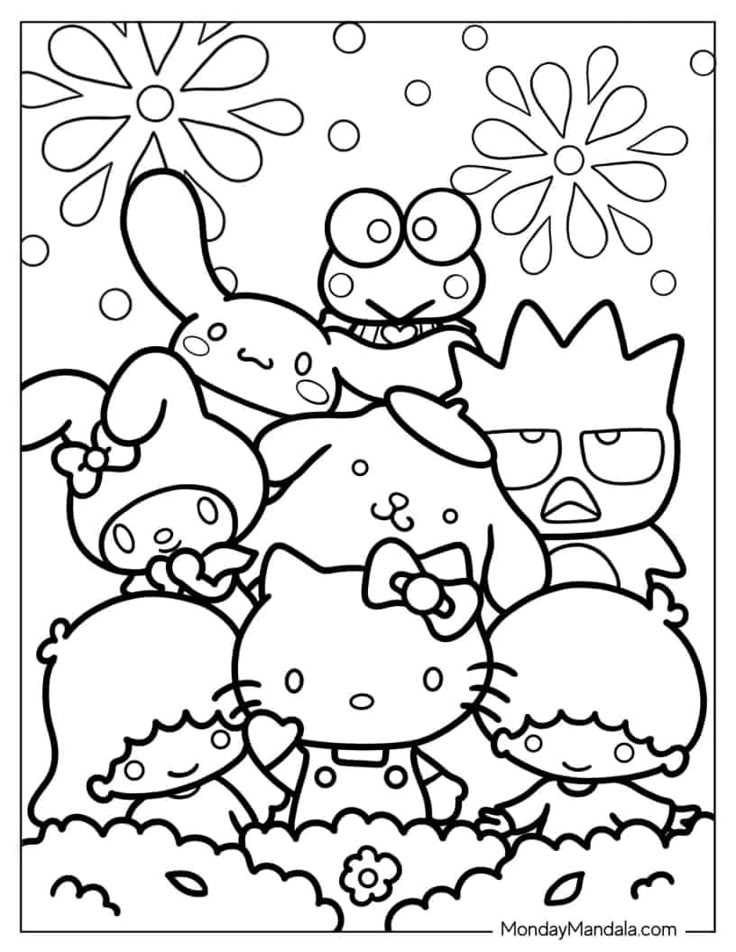 68 Hello Kitty Coloring Pages Free PDF Printables Hello Kitty 