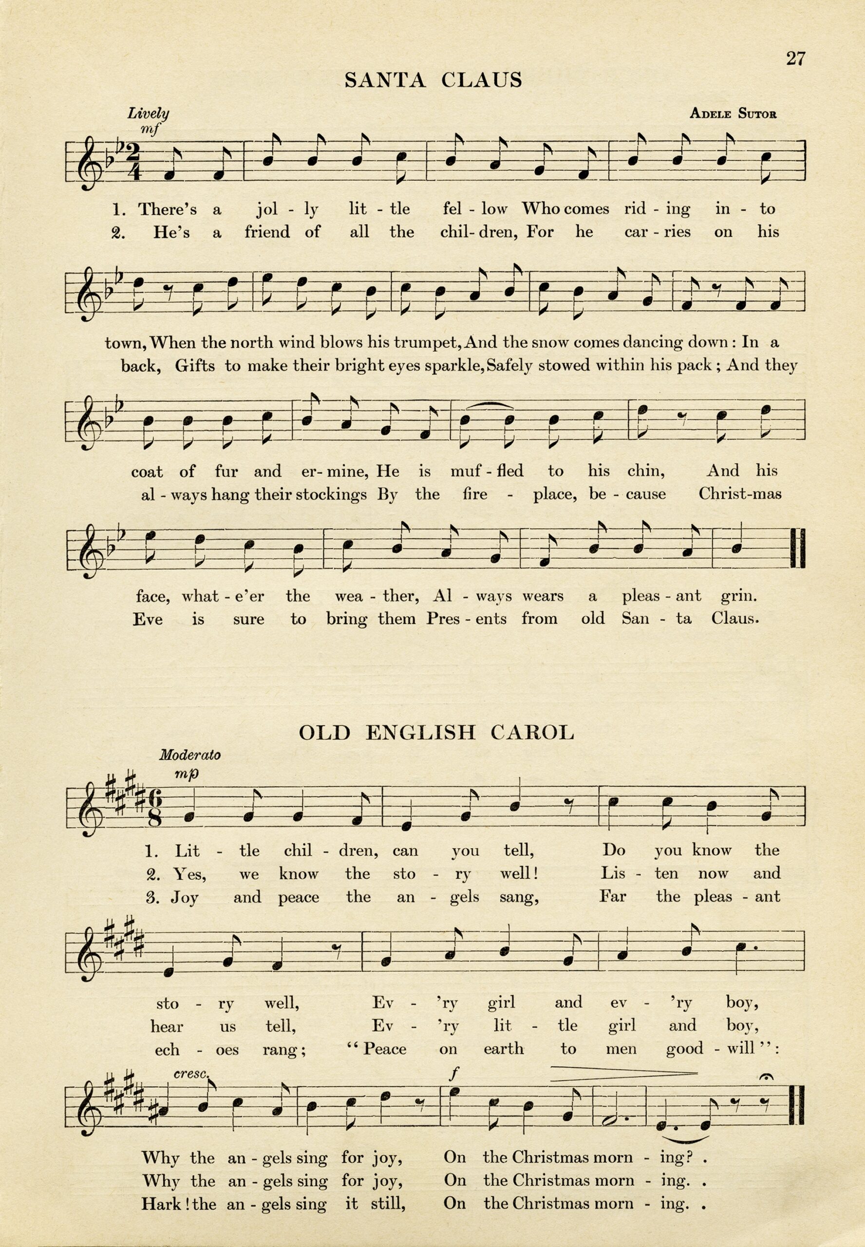 7 Best Free Printable Vintage Christmas Sheet Music PDF For Free At 