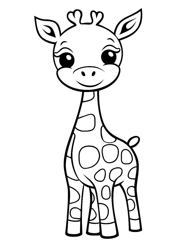 75 Animal Coloring Pages Free Printable Sheets Giraffe Coloring 