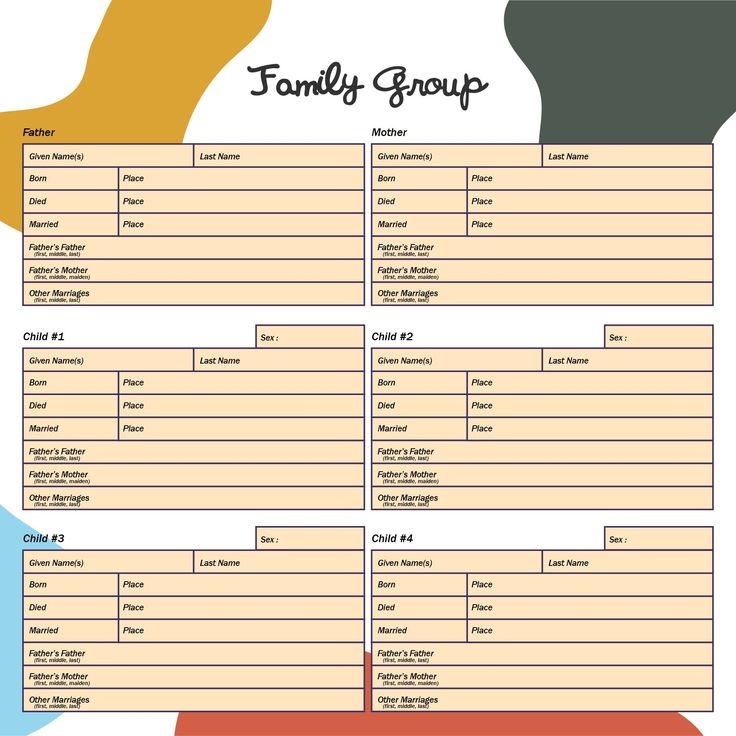 A Family Group Is Shown In This Printable