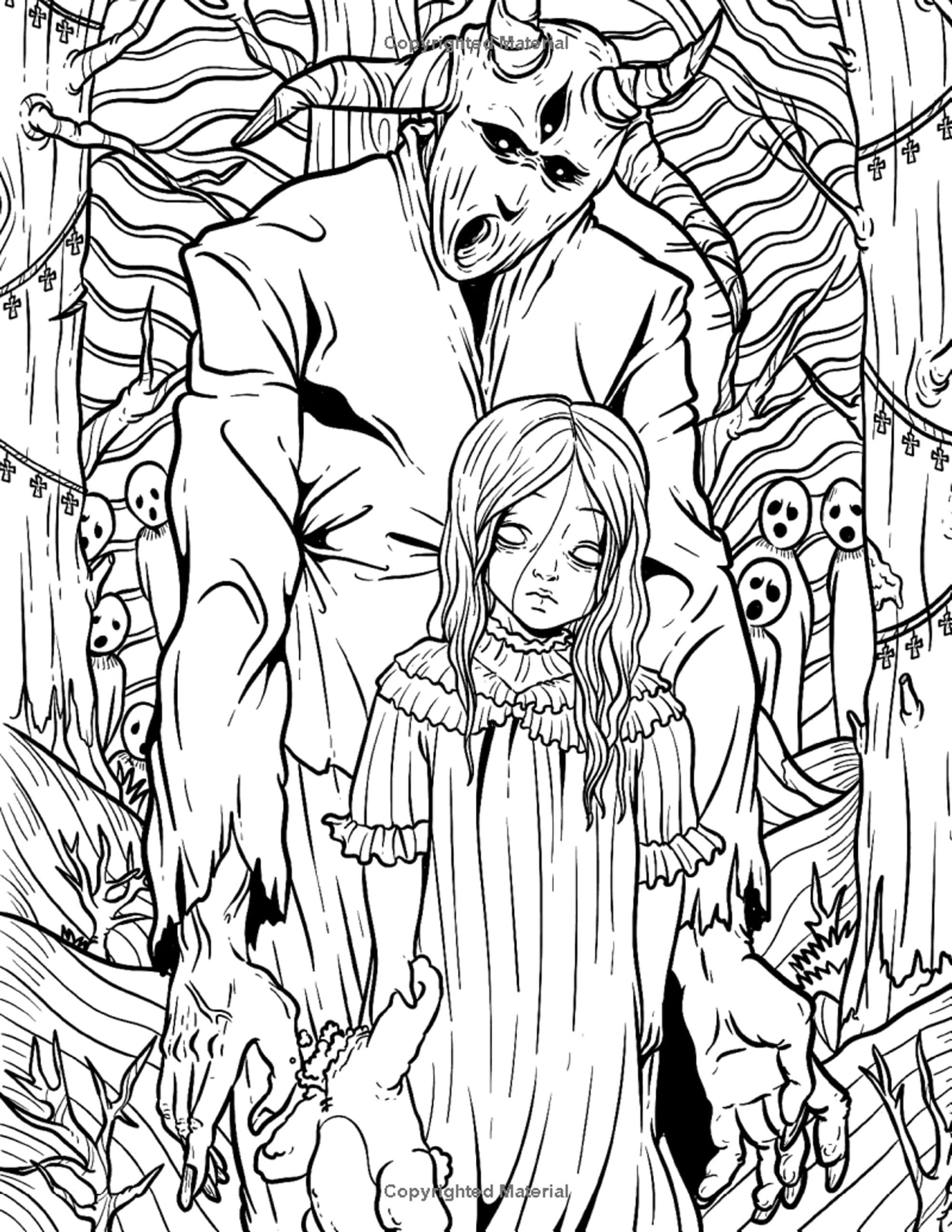 Abnormality Horror Coloring Book For Adults A Terrifying Coloring Home