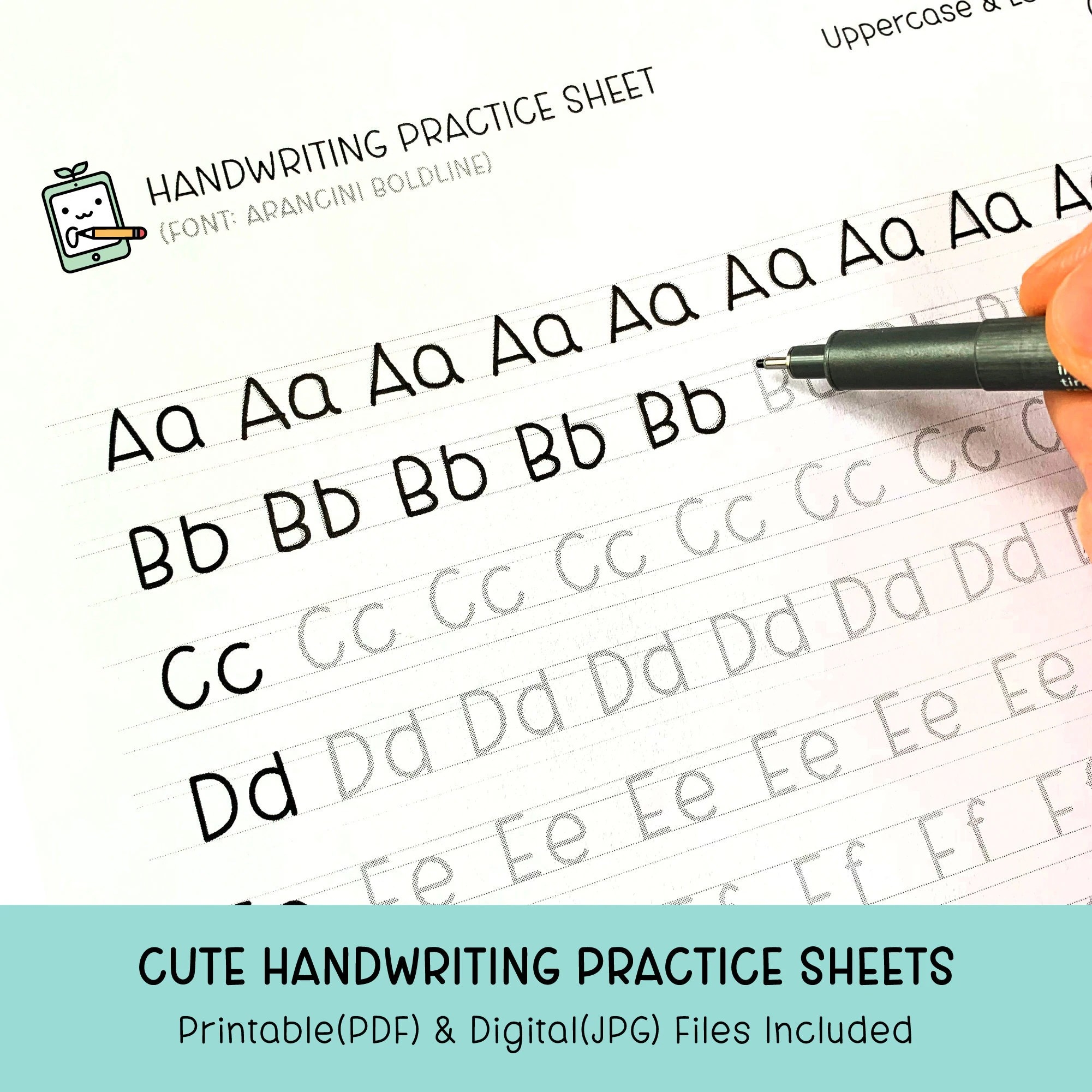 Aesthetic Printable Neat Handwriting Practice Sheets Dev 