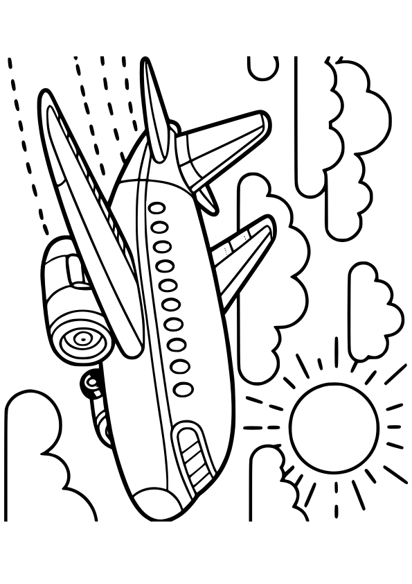Airplane Images To Coloring Pages Free Printable Infoupdate