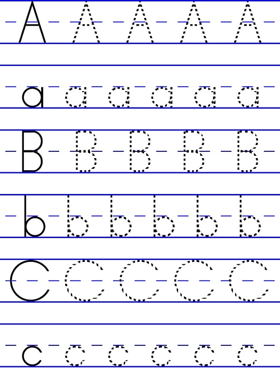 Alphabet Tracing Sheets Activity Shelter