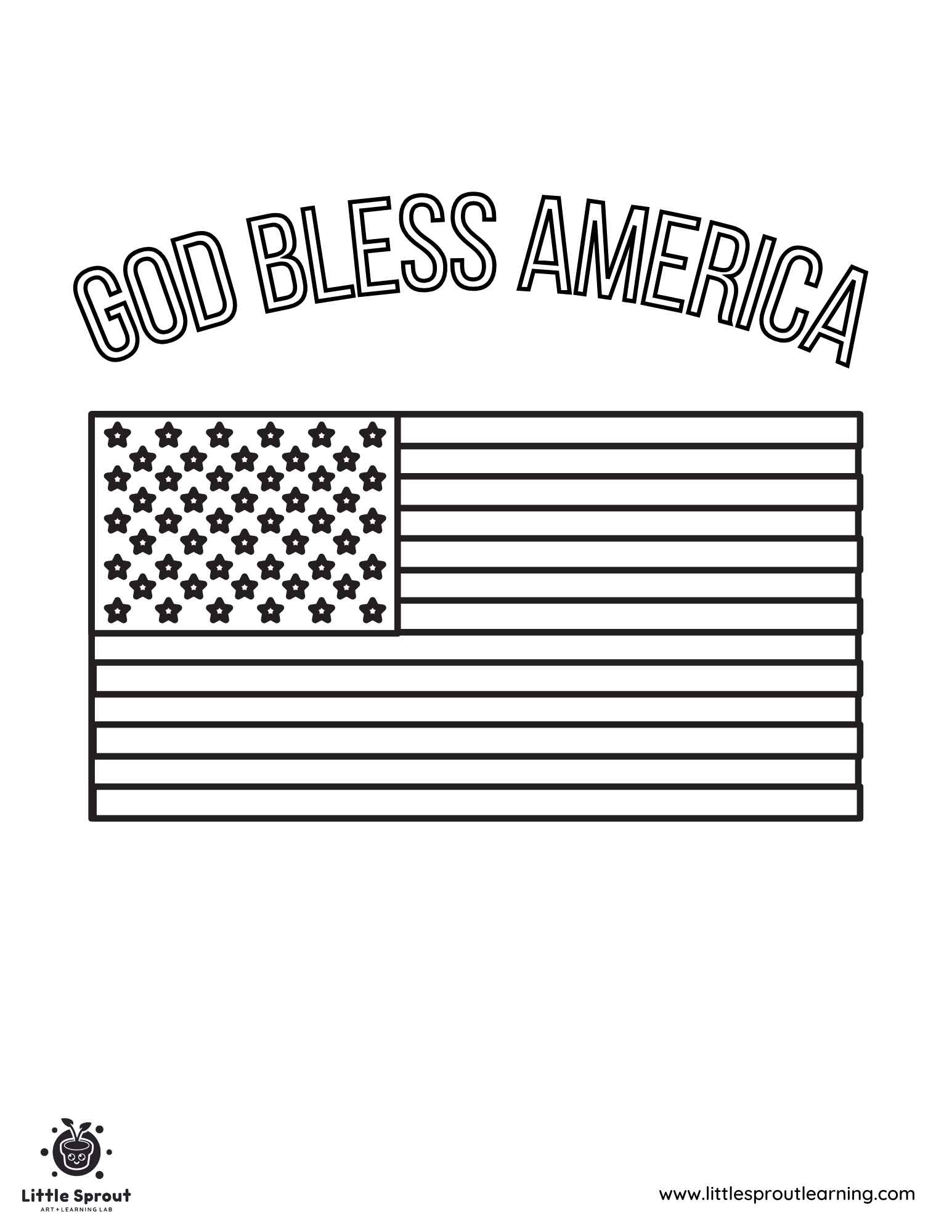 American Flag Coloring Sheet Printable Free Coloring Sheet Printables 