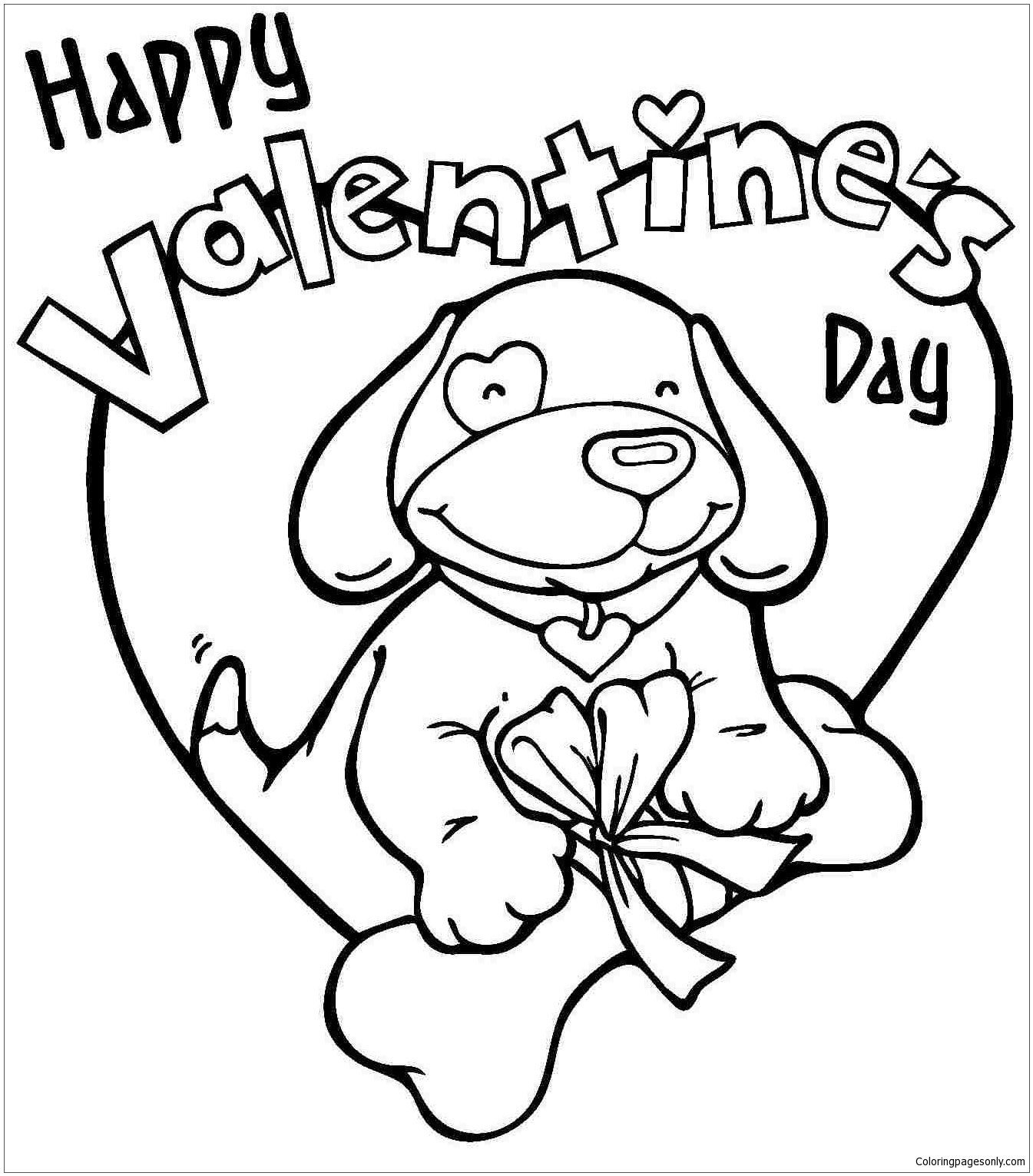 Animal Valentine 39 s Day Coloring Pages