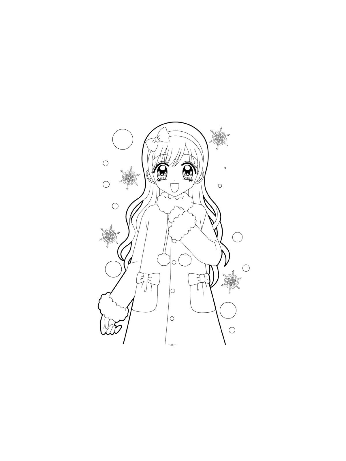 Anime Girl Coloring Pages