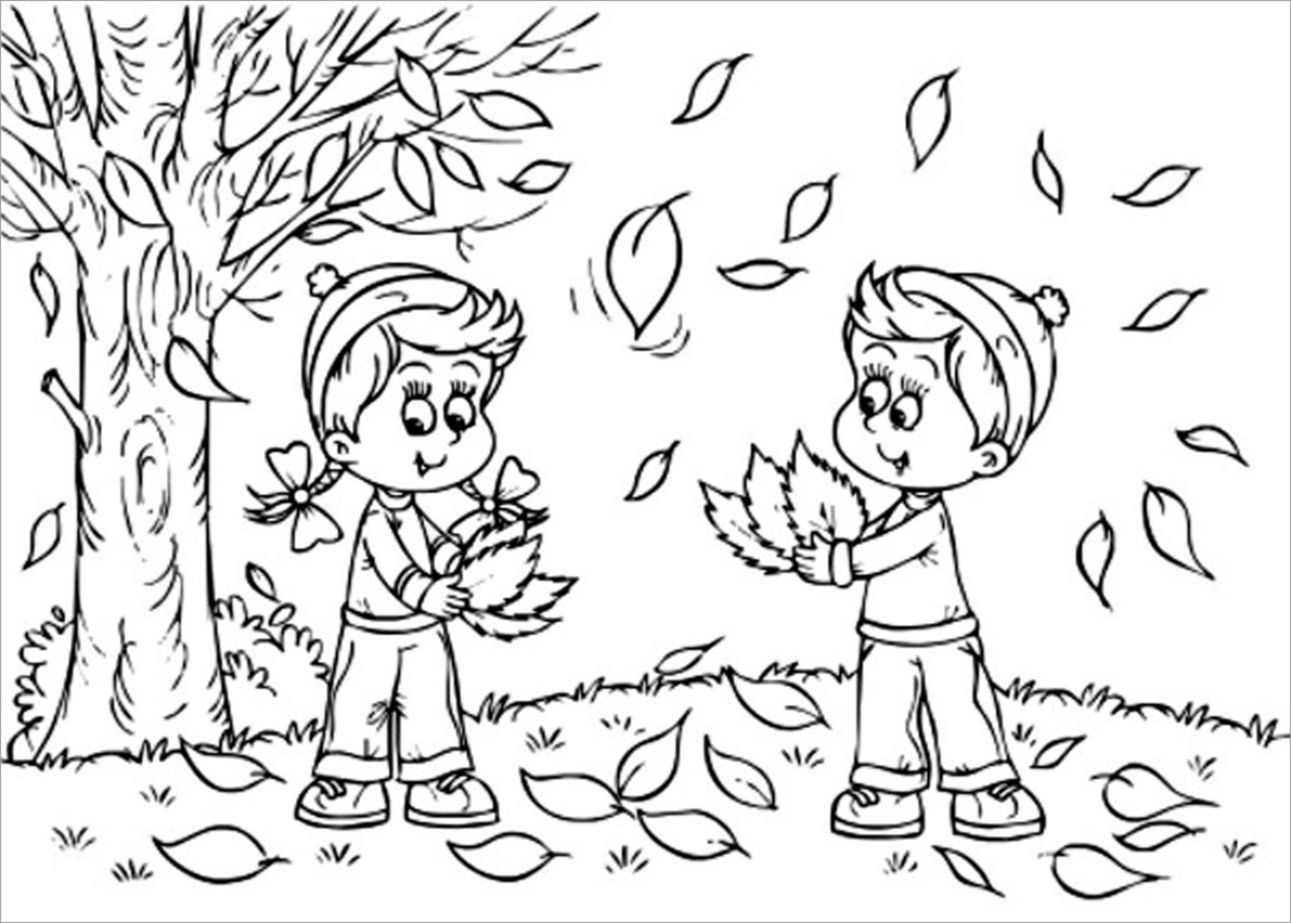 Autumn Coloring Pages ColoringBay