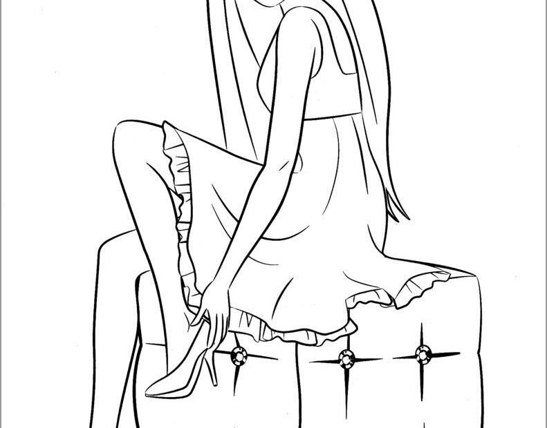 Barbie Coloring Page To Print ColoringBay