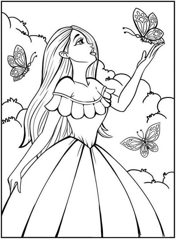 Barbie Doll Pictures For Coloring Infoupdate