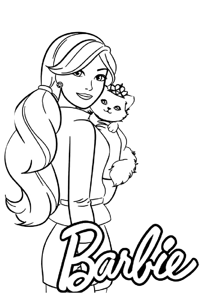 Barbie Printable Coloring Sheets Printable Calendars AT A GLANCE