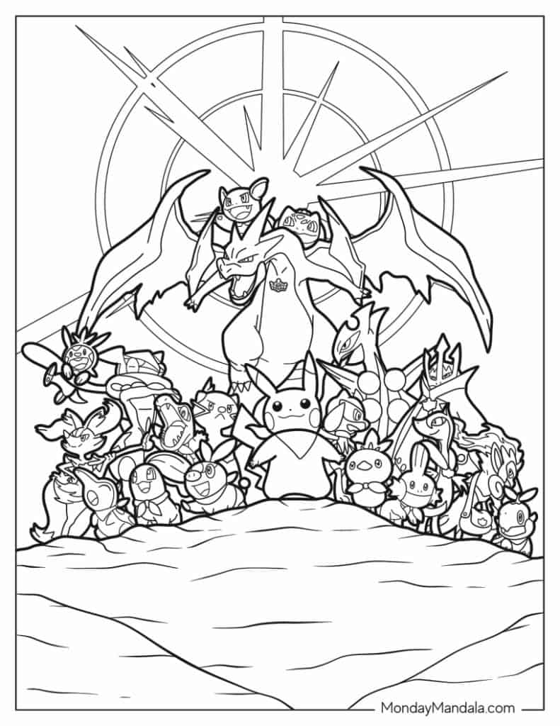 Beautifly Coloring Page Easy Pokemon Ready For Download