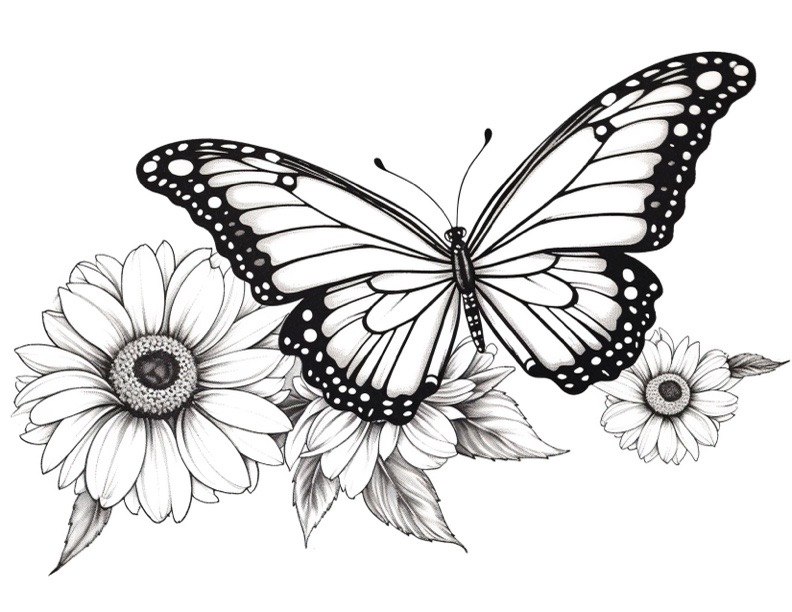 Beautiful Butterfly Adult Coloring Pages Coloring Pages