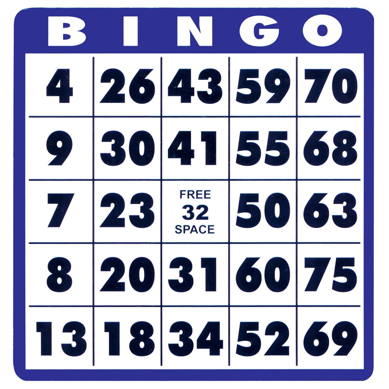 Bingo Sheets Printable Free
