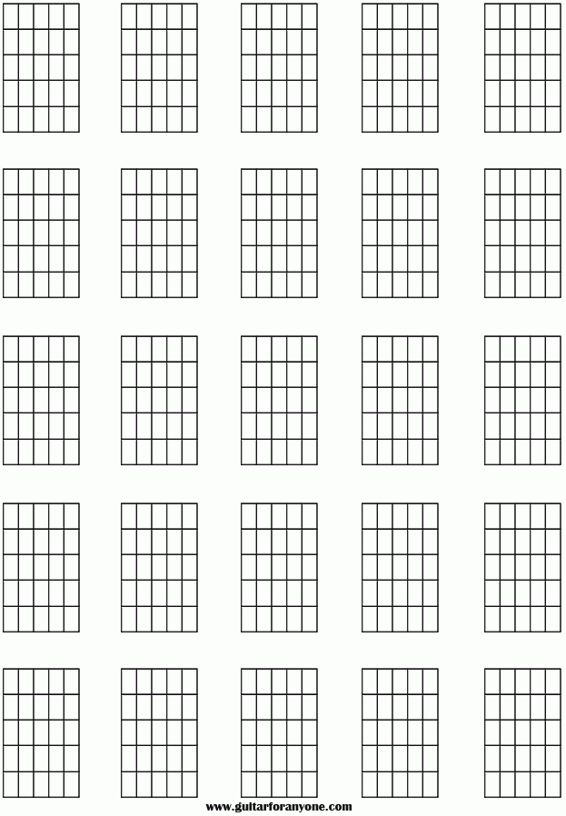 Blank Guitar Chord Sheets Printable