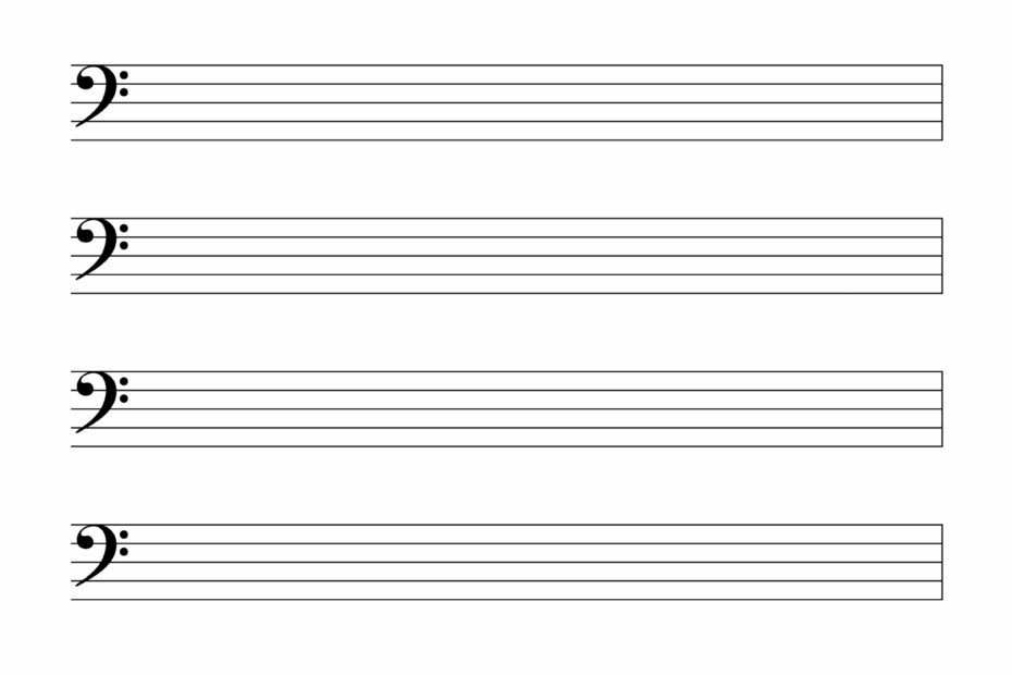 Blank Sheet Music Free Printable Staff Paper DIY Projects