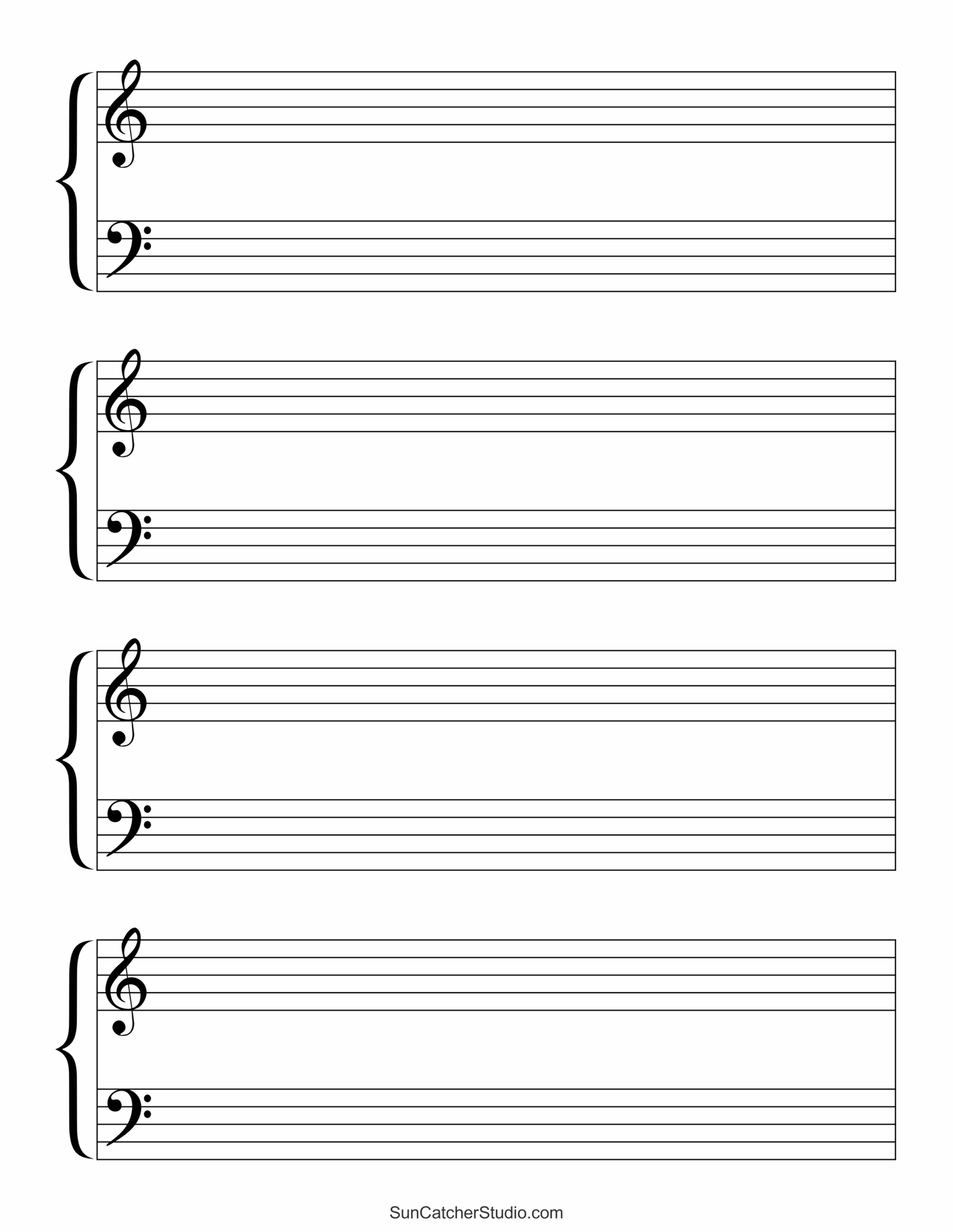 Blank Sheet Music Free Printable Staff Paper DIY Projects Blank Sheet Music Free Printable Staff Paper DIY Projects