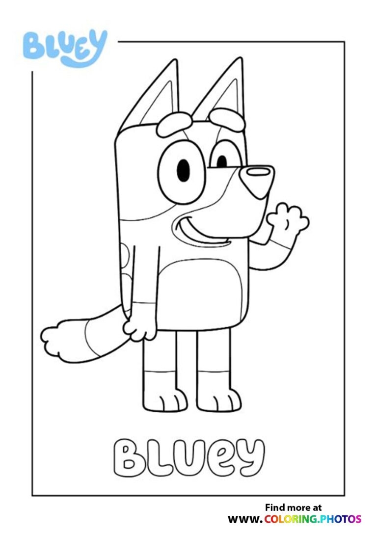 Bluey Coloring Pages For Kids
