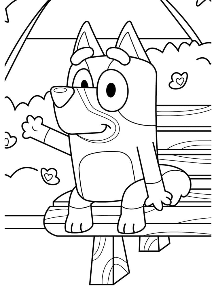Bluey Dad Coloring Page Download Print Or Color Online For Free