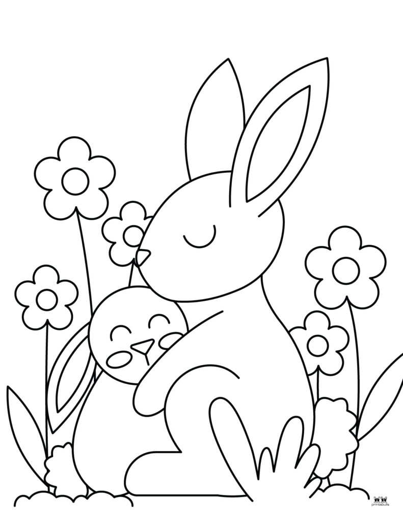 Bunny Coloring Sheets Free Printable Free Printable