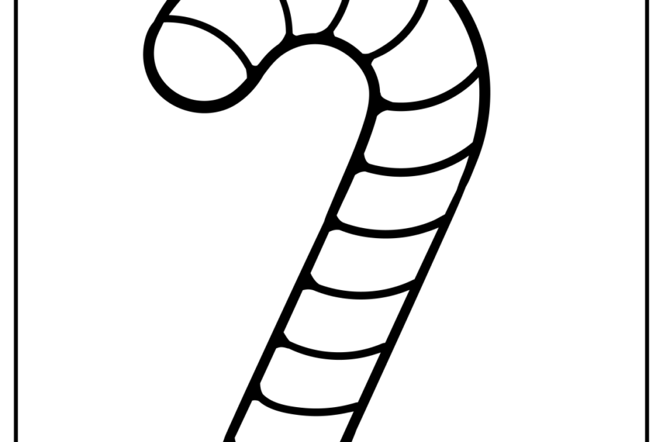 Candy Cane Coloring Sheets Printable Coloring Pages