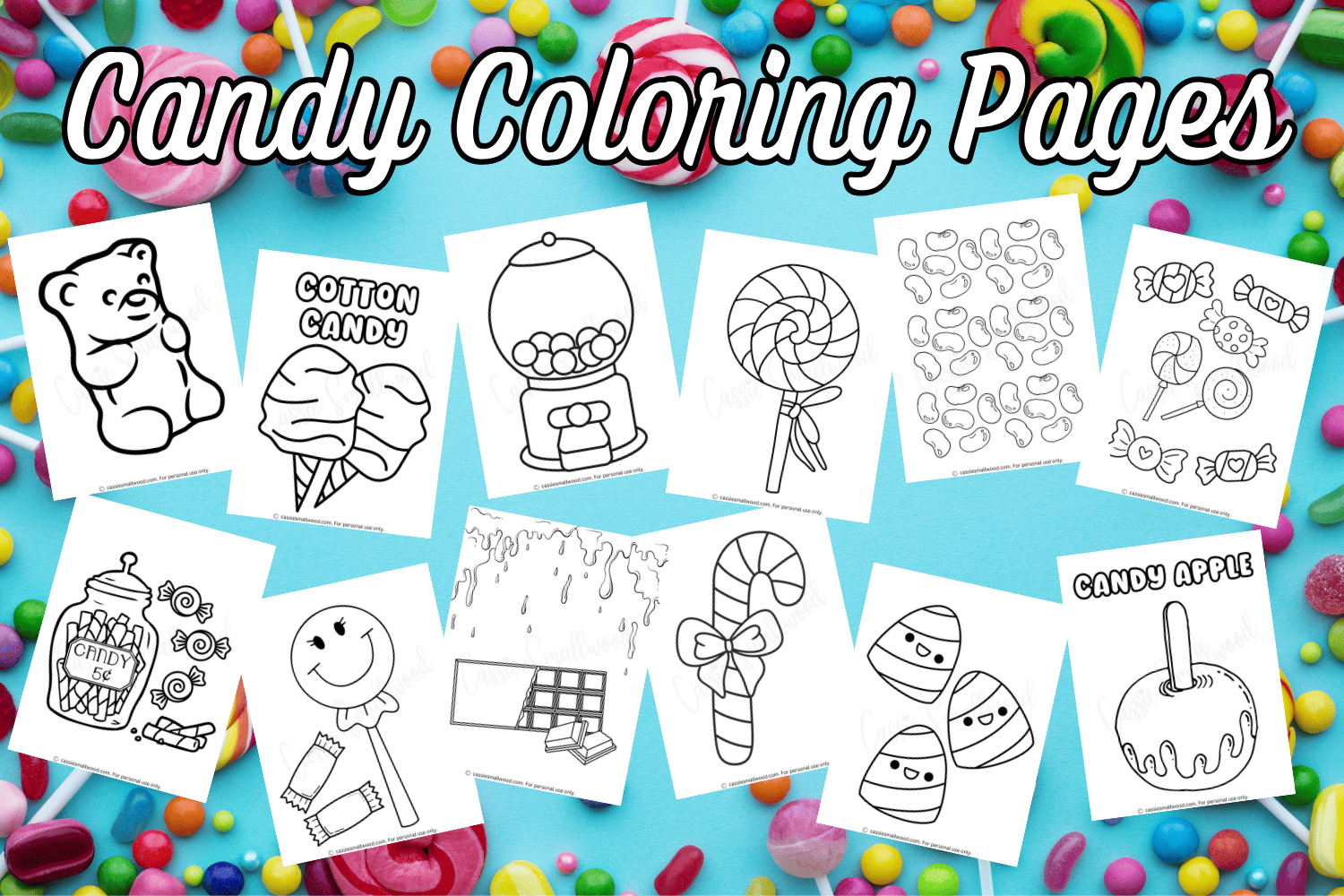 Candy Coloring Sheets Printables Candy Coloring Sheets Free Coloring 