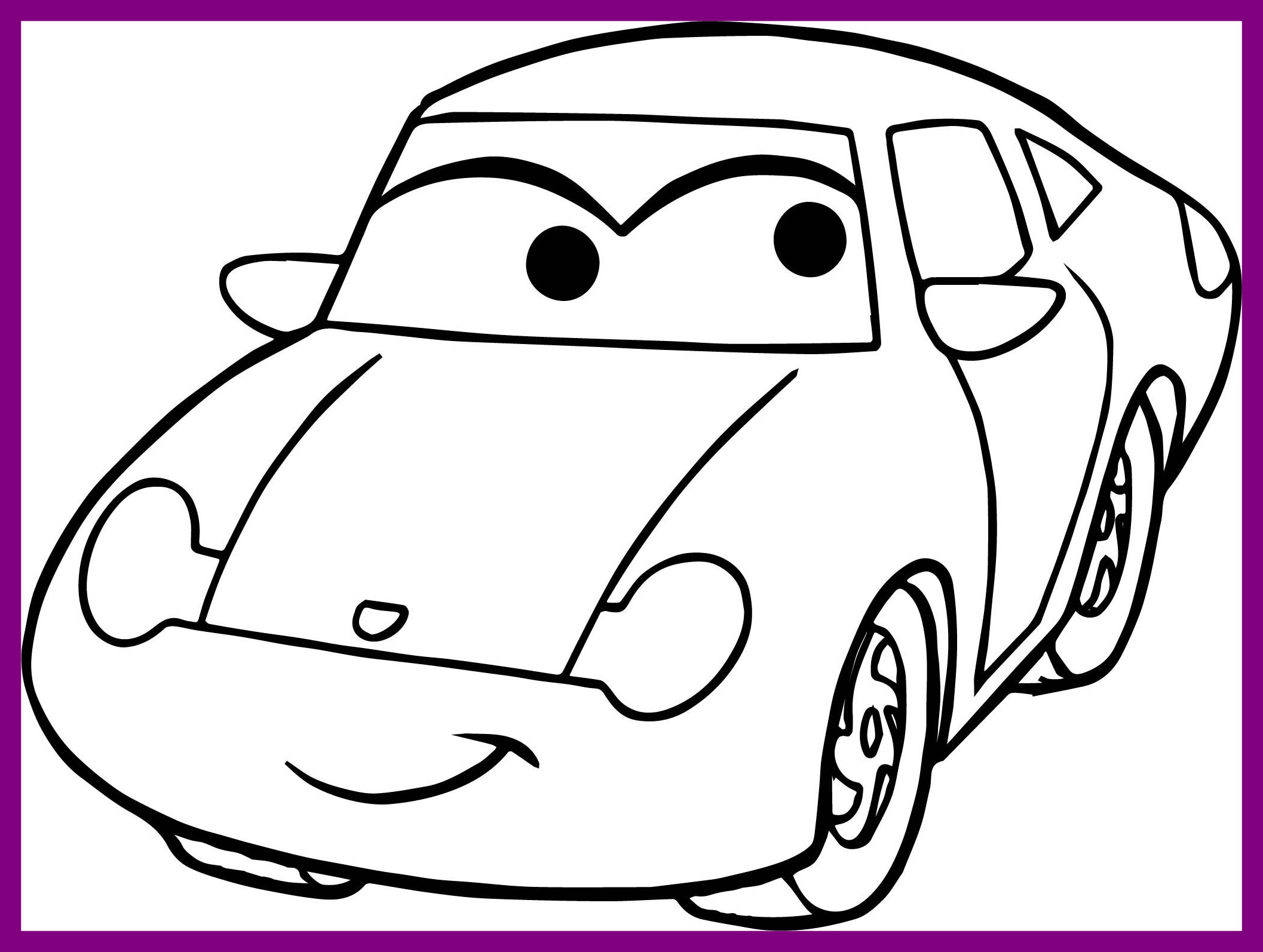 Car Printable Coloring Sheets