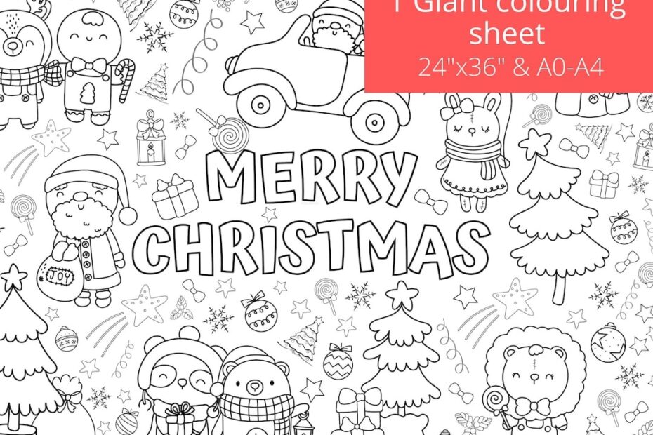 Christmas Color Sheets Printables FREE Printables