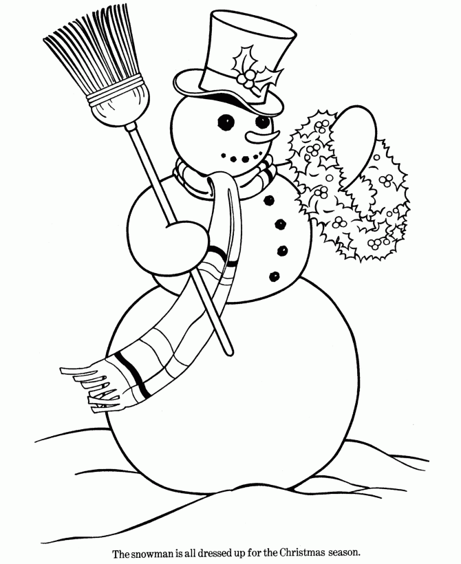 Christmas Wreath Coloring Pages 006