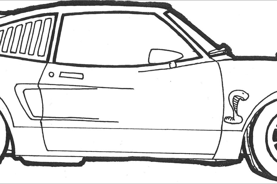 Classic Cars Coloring Pages To Print ColoringBay