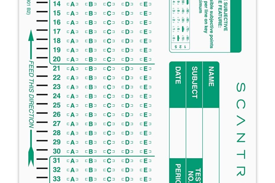 Cogat Form Scantron Sheet Printable Printable Forms Free Online