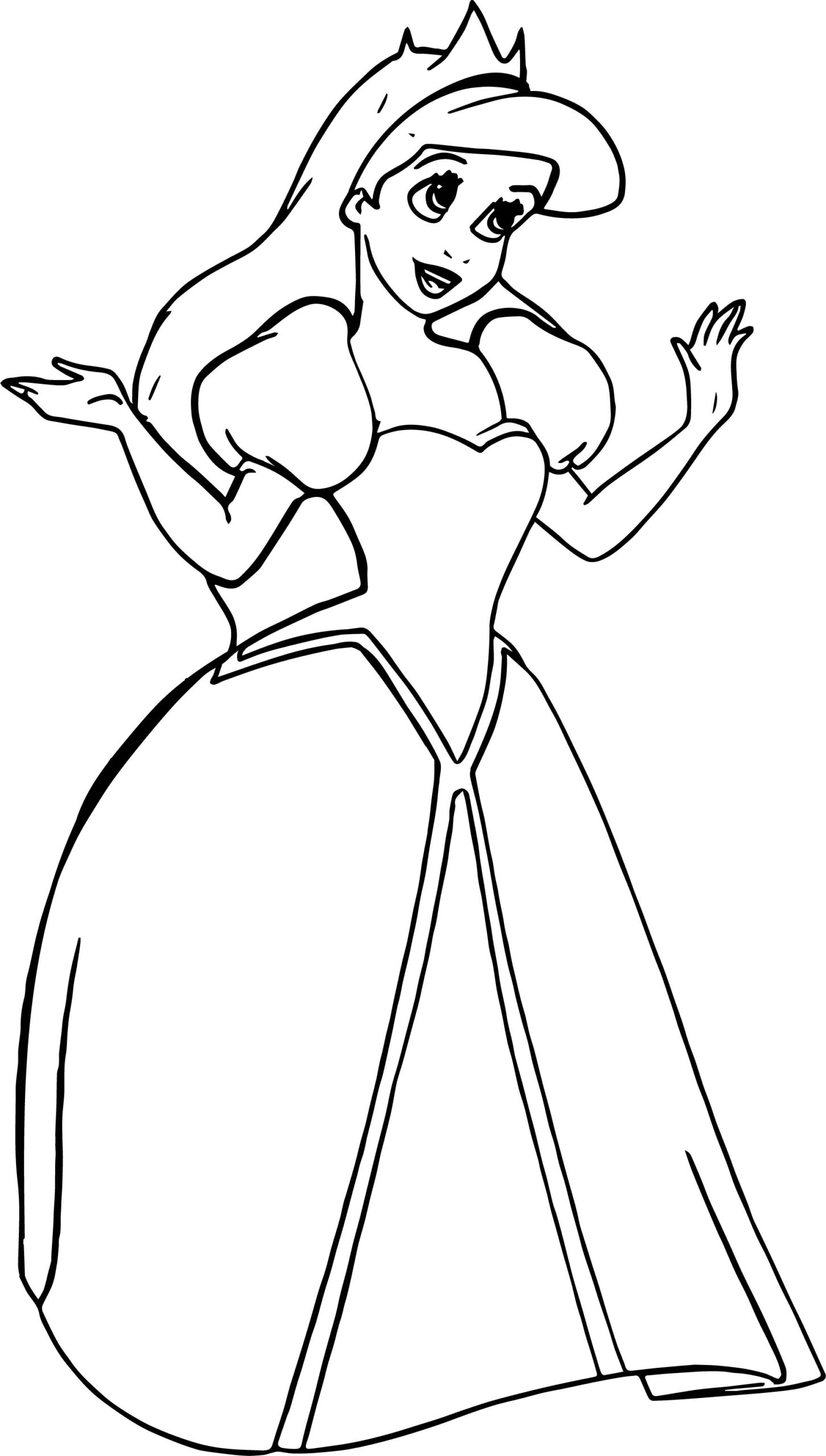 Collection Of Princess Ariel Coloring Pages Free Printable