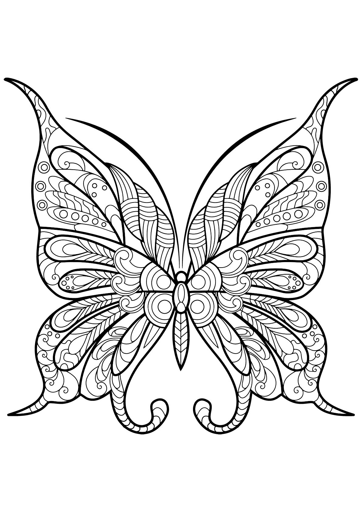 Collection Of Printable Butterfly Coloring Pages Free Printable