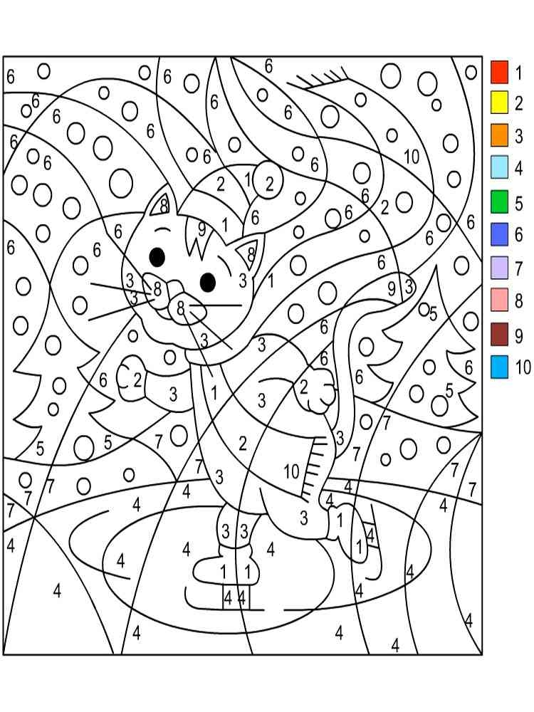 Color By Numbers Coloring Pages
