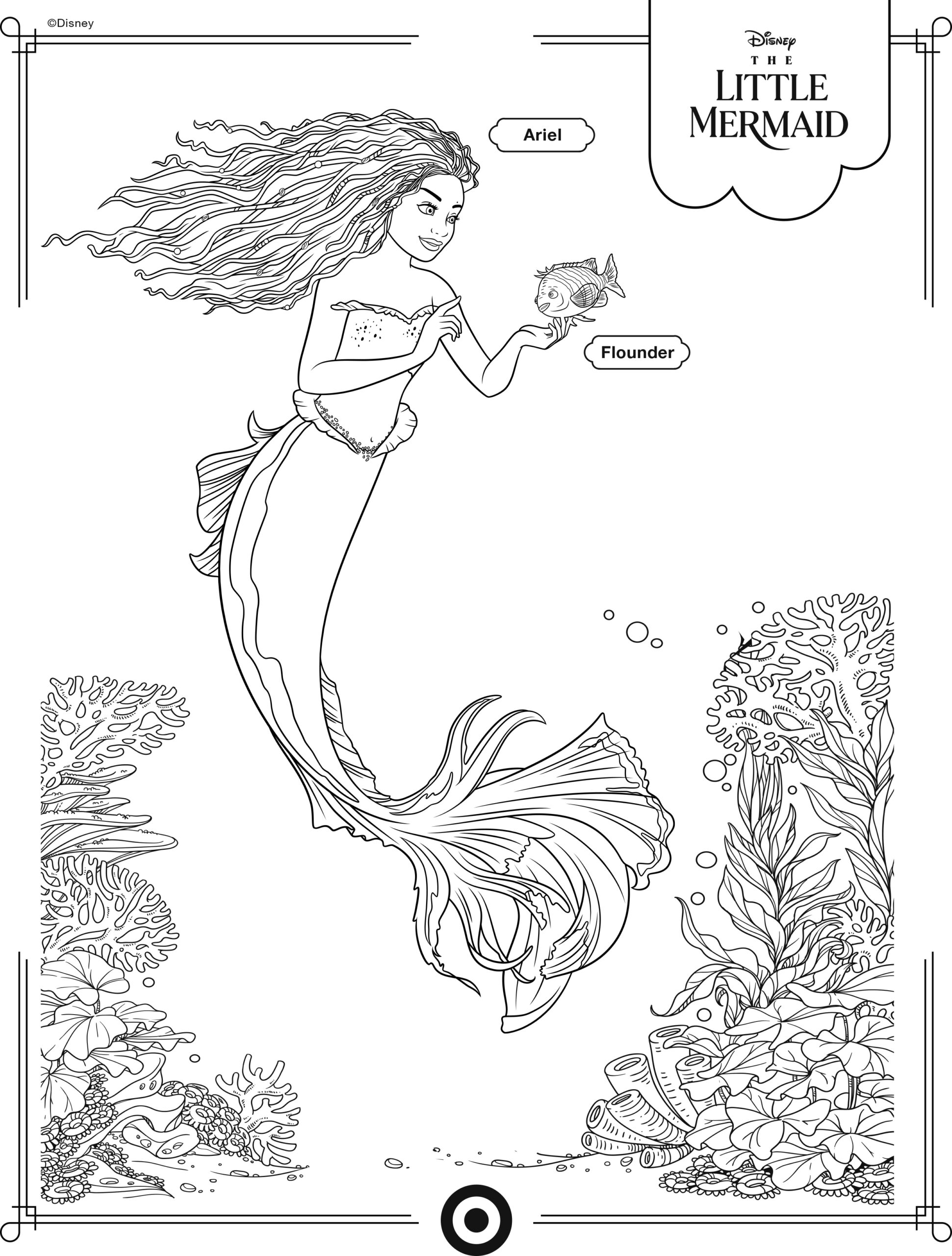 Coloring Pages Ariel The Little Mermaid Ready For Download