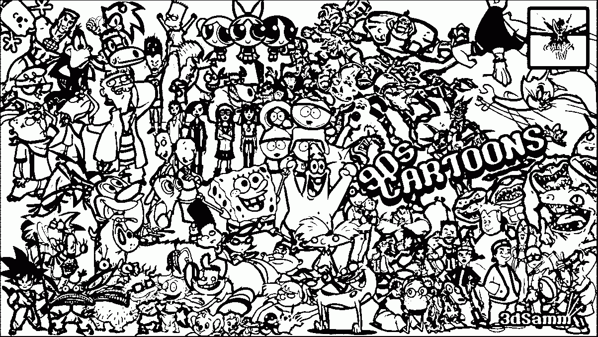 Coloring Pages Cartoon Network Coloring Home