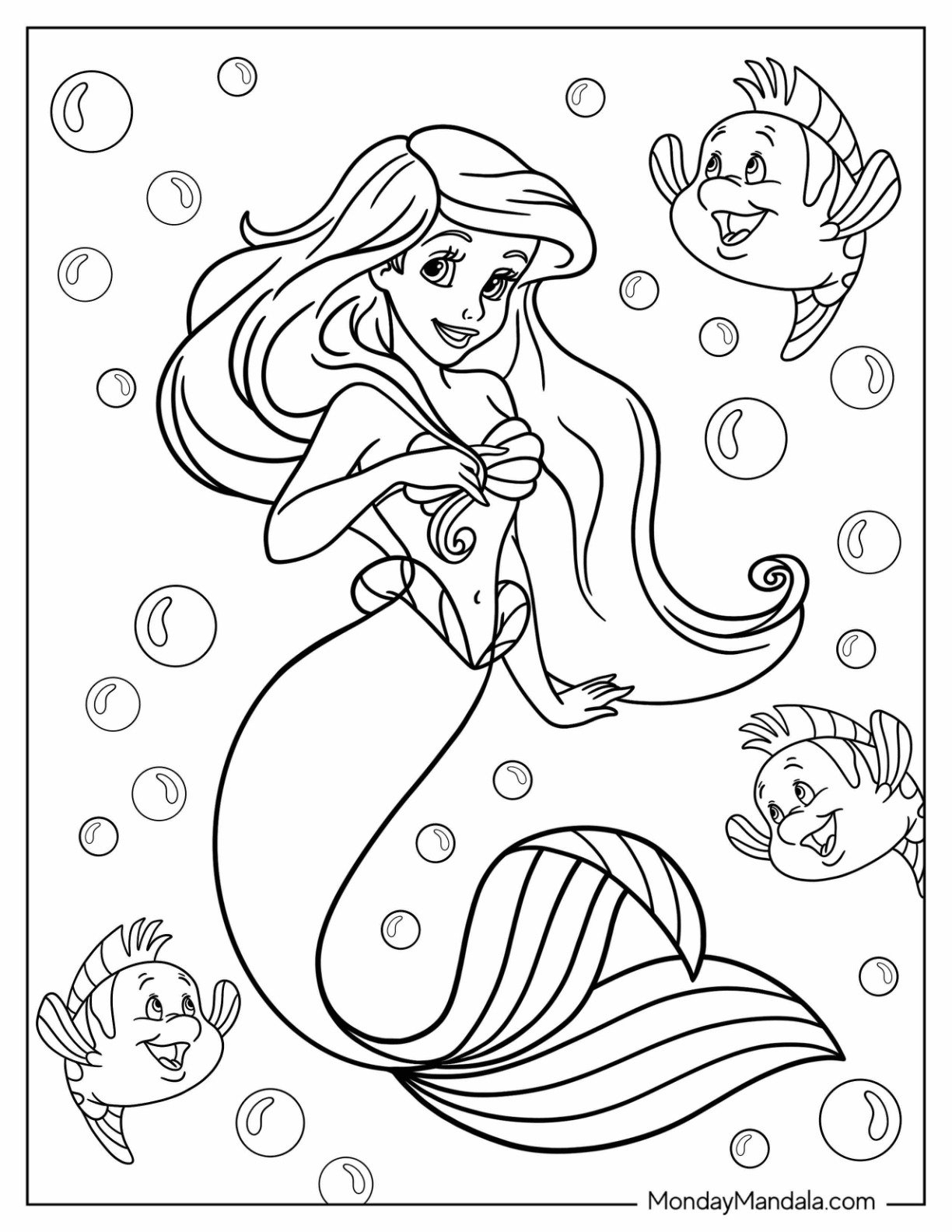 Coloring Pages For Kids Printable Princess Free Coloring Sheet 
