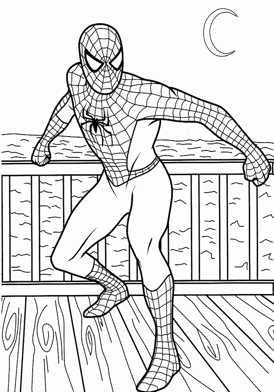 Coloring Pages Fun Spiderman Coloring Pages