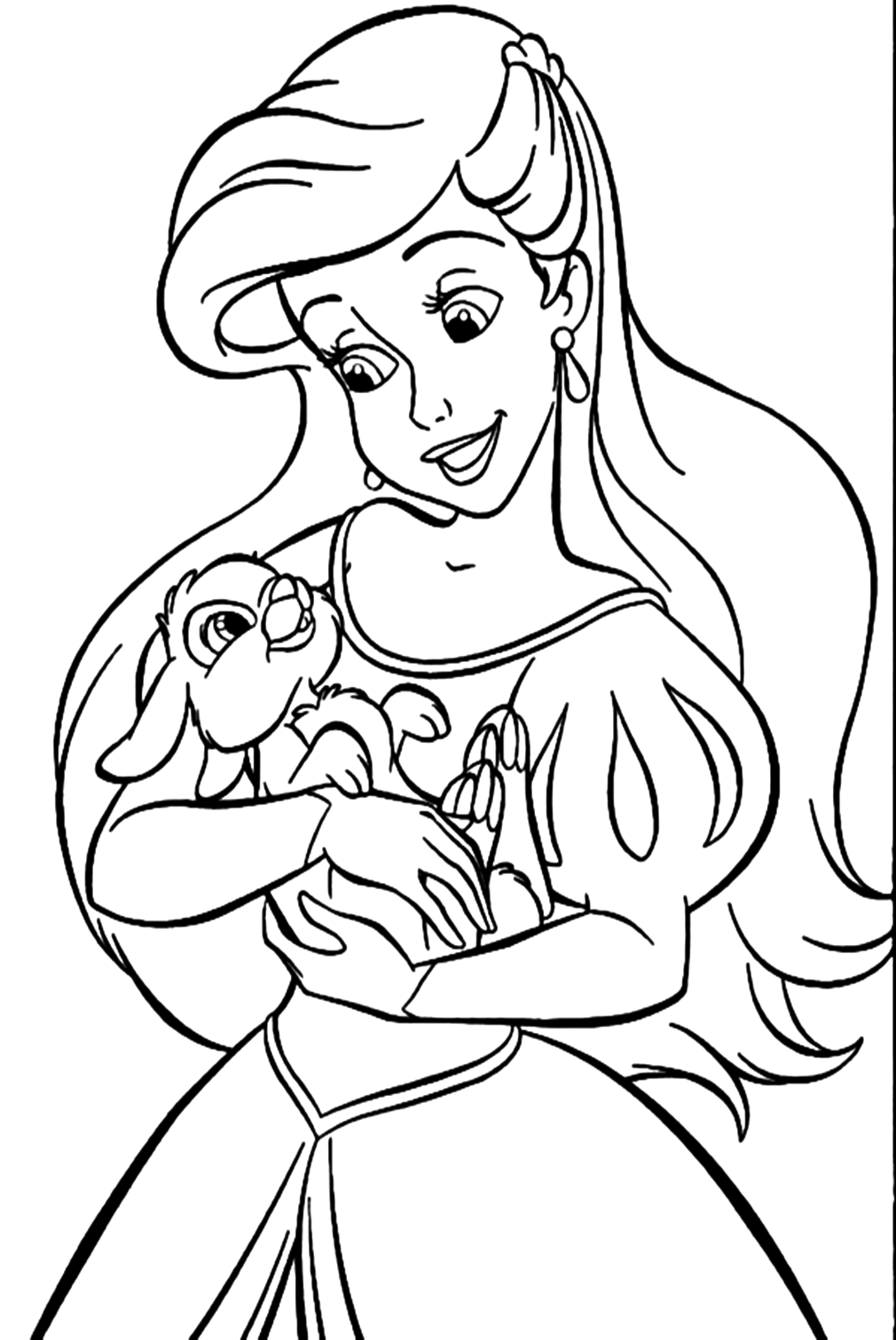 Coloring Pages Princess Ariel Free Printable Coloring Pages
