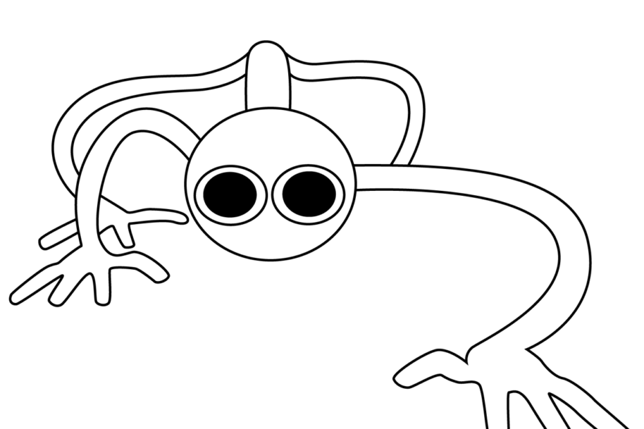 Coloring Pages Rainbow Friends Printable Pdf