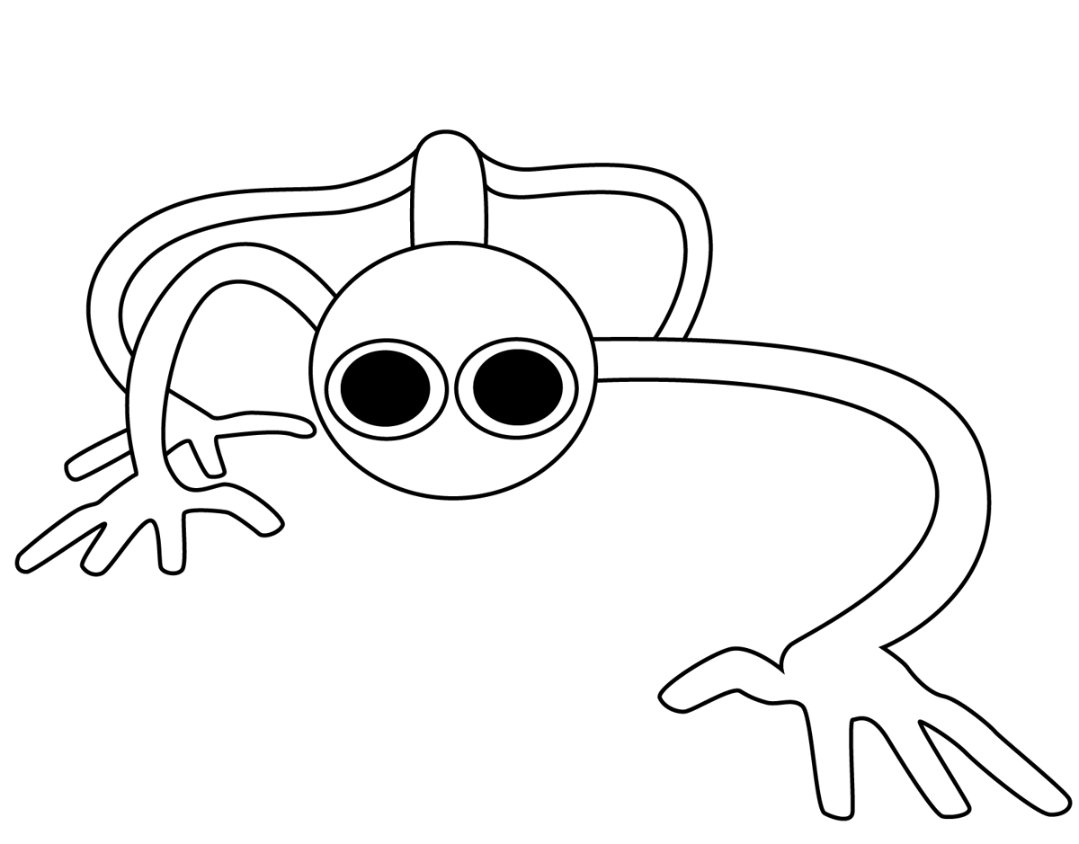 Coloring Pages Rainbow Friends Printable Pdf