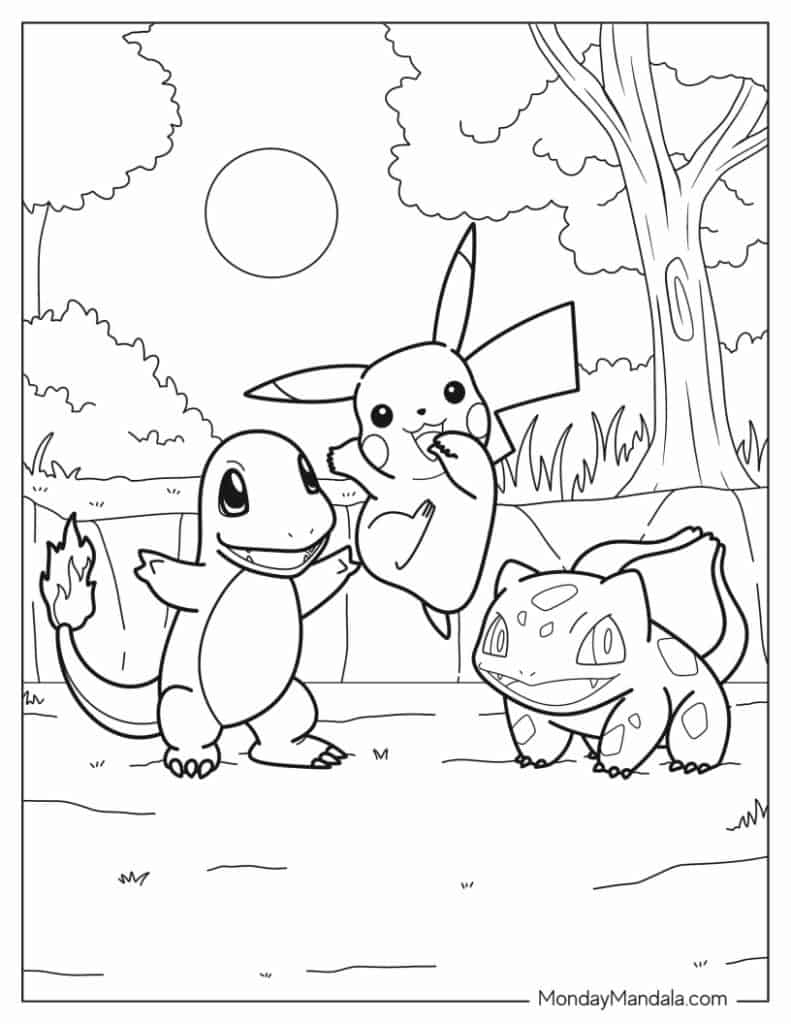 Coloring Sheets Pokemon Printable