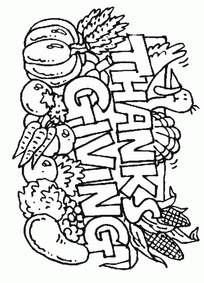 Coloring Sheets Printable Thanksgiving