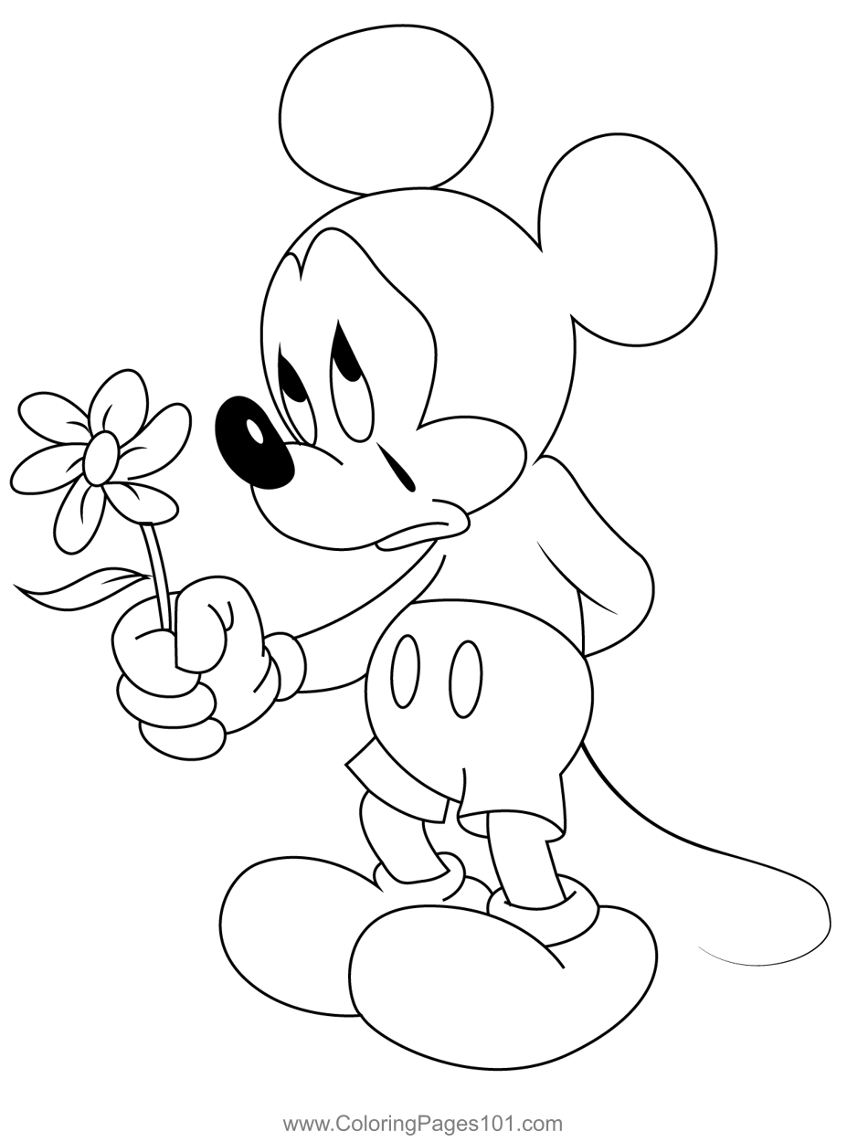 Cry Mickey Mouse Coloring Page For Kids Free Mickey Mouse Printable 